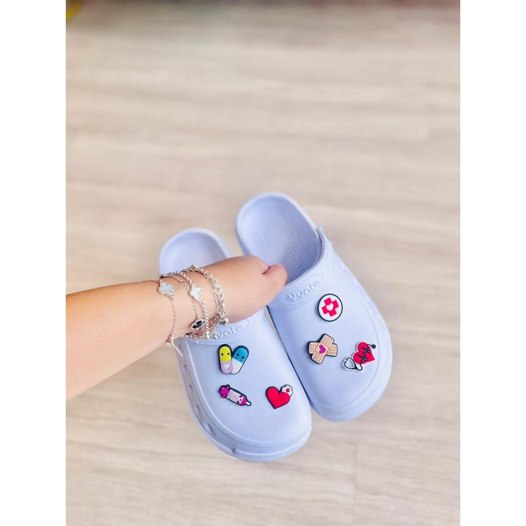 HAV Sapato Fechado Branco Enfermagem Feminino Antiderrapante Confortável Leve Macio (Babuche Fechado) em Oferta na Shopee