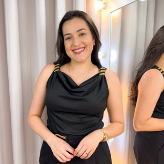 Blusa Feminina Gola Boba Canelada Ribana com Fivela nas Alças Decote Drapeada Casual Tendencia Verao em Oferta na Shopee