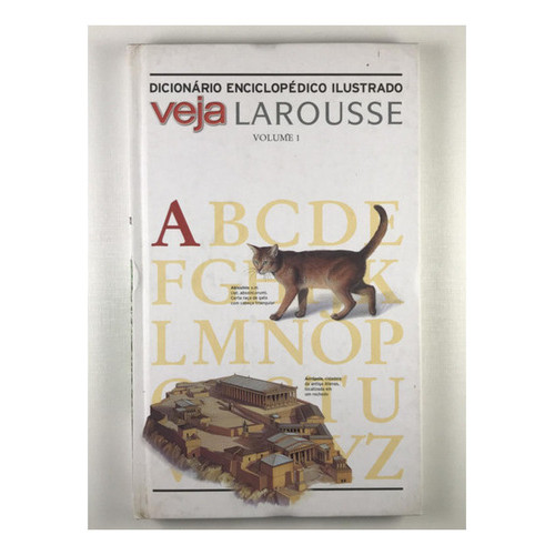 Livro Dicionário Enciclopédico Ilustrado Veja Larousse   1ª