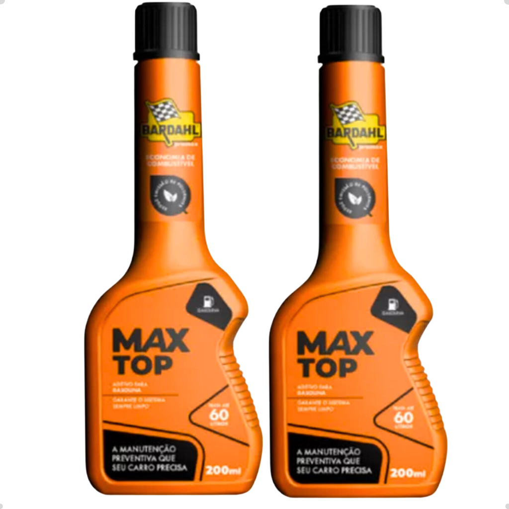 Kit C/2 Bardahl Aditivos Combustivel Max Top 200ml Gasol Par