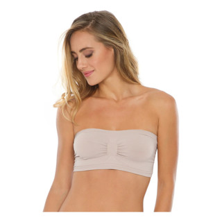 Sutiã Faixa Tomara Que Caia Sem Costuras Invisível Não Marca Para Usar Sobroupas Em Poliamida Plié em Oferta na Shopee