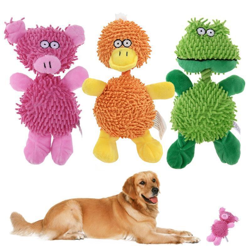 Animal De Estimação Doy Brinquedos Para Animais Mastigar Squeaker Som Brinquedo Cães Gatos Jogando Interativo Porco Pato