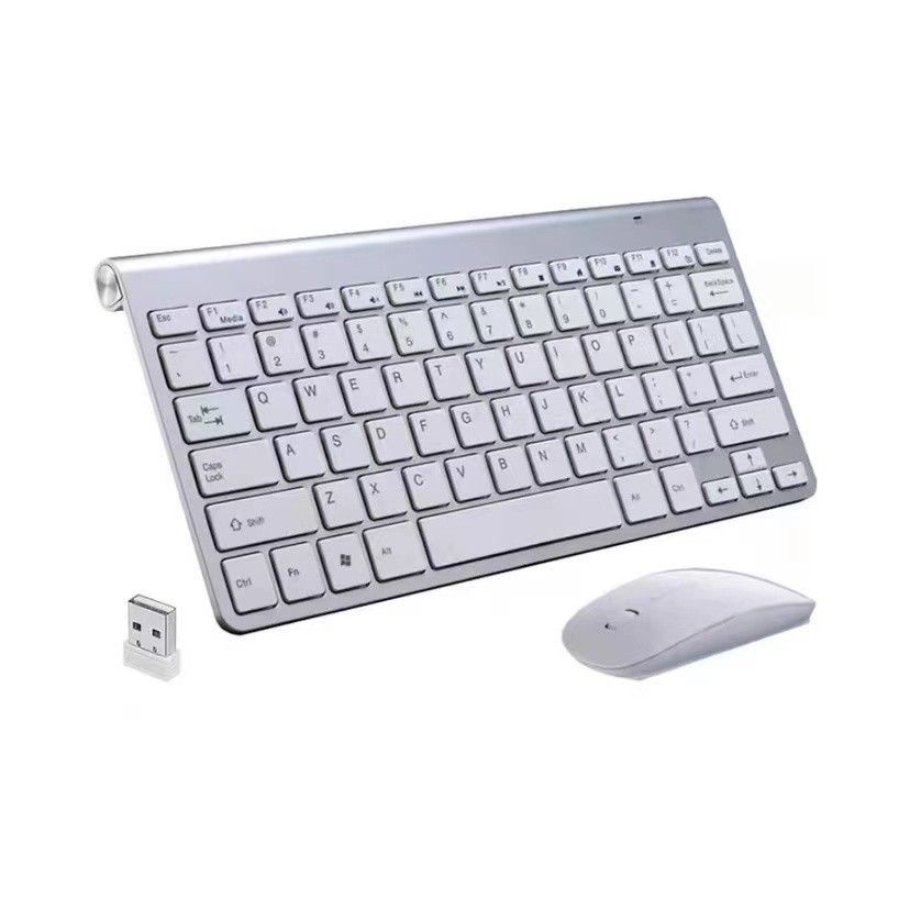 Teclado Com Mouse Adaptador Usb Sem Fio PC Keedi KD-8066 em Oferta na Shopee
