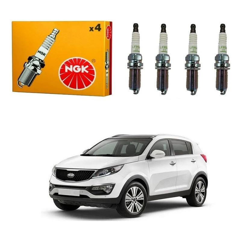 Jogo Velas Ngk Sportage 2.0 16v Gasolina 2011 A 2014