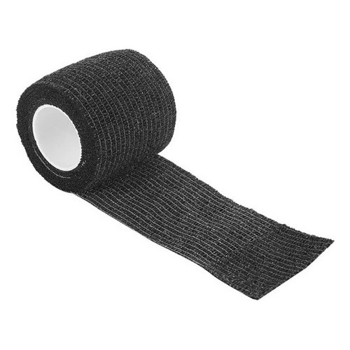 02 Unid. Bandagens Elasticas Adesivas WS Tattoo Tatuagem para Biqueira Grip  5cm x 4.5mt Black Preta