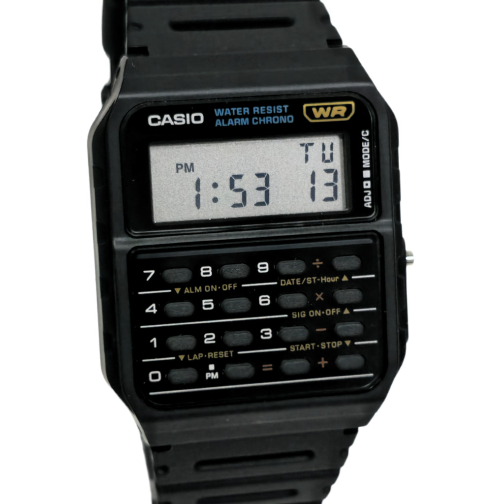 Relógio Casio Digital Calculadora 2 em 1 Preto CA-53W-1Z em Oferta na Shopee