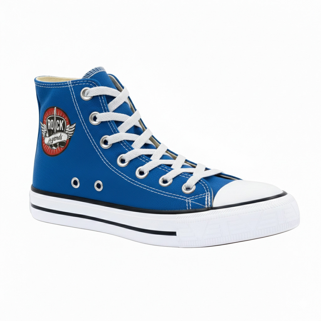 Tênis Authentic Plumax Legends Lona Cano Alto Azul