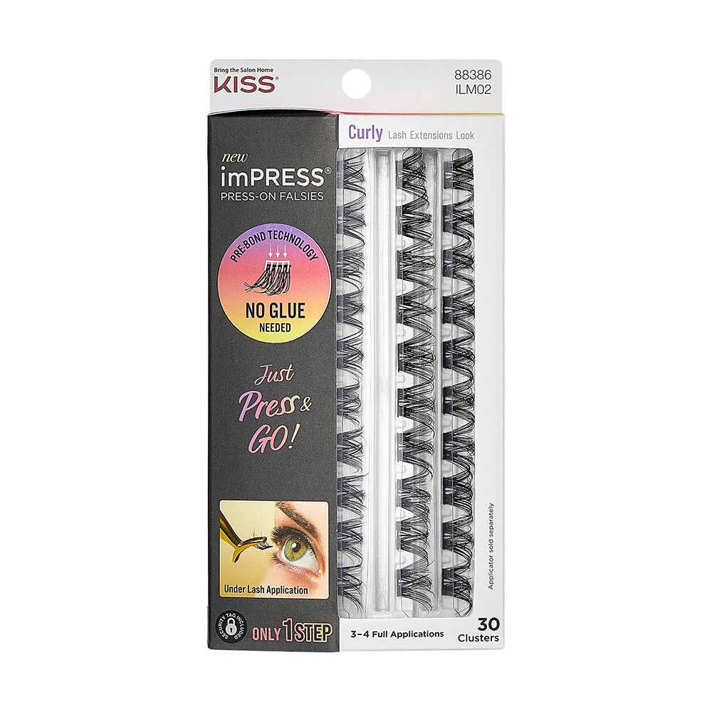 Cílios Postiços ImPRESS Press-on Falsies Curly - Kiss New York
