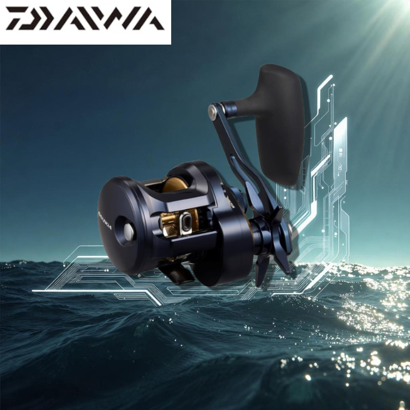 DAIWA SALTIGA Jigging Bait Reel Série 25 300 – Alta Capacidade De Carga , Ideal Para Pesca Em Mar Profundo