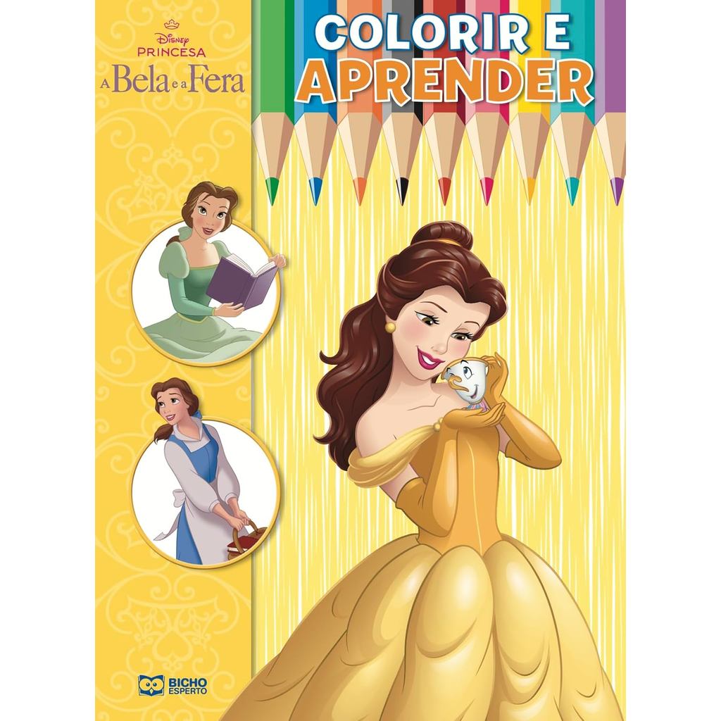 Colorir e Aprender Disney | A Bela e a Fera