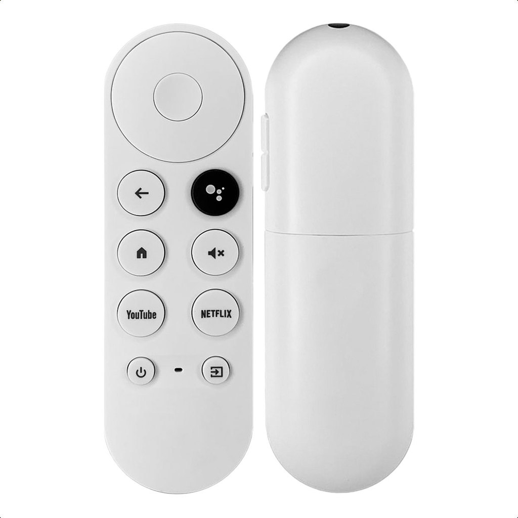 Controle remoto compatível com Chromecast TV Comando de voz YouTube Netflix