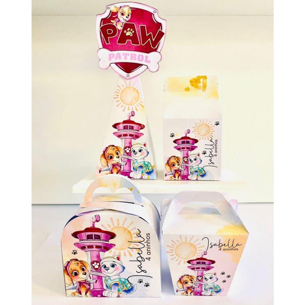 Kit Personalizados PÁTRULHA CANINA MENINA PEGUE E MONTE  Lembrancinhas para festa/Aniversário