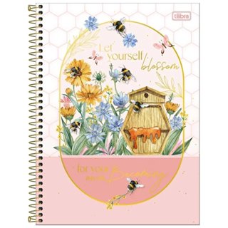 Caderno Espiral Universitário Honey Bee 1 Matéria 80 Folhas TILIBRA em Oferta na Shopee