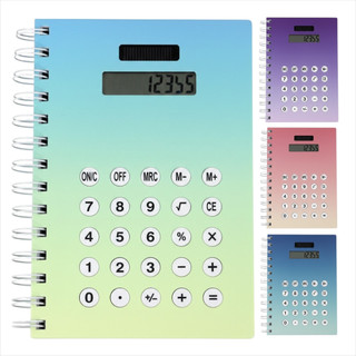 Agenda Permanente Capa Dura Degradê Com Calculadora Embutida 160 Folhas (Compraki Shop)
