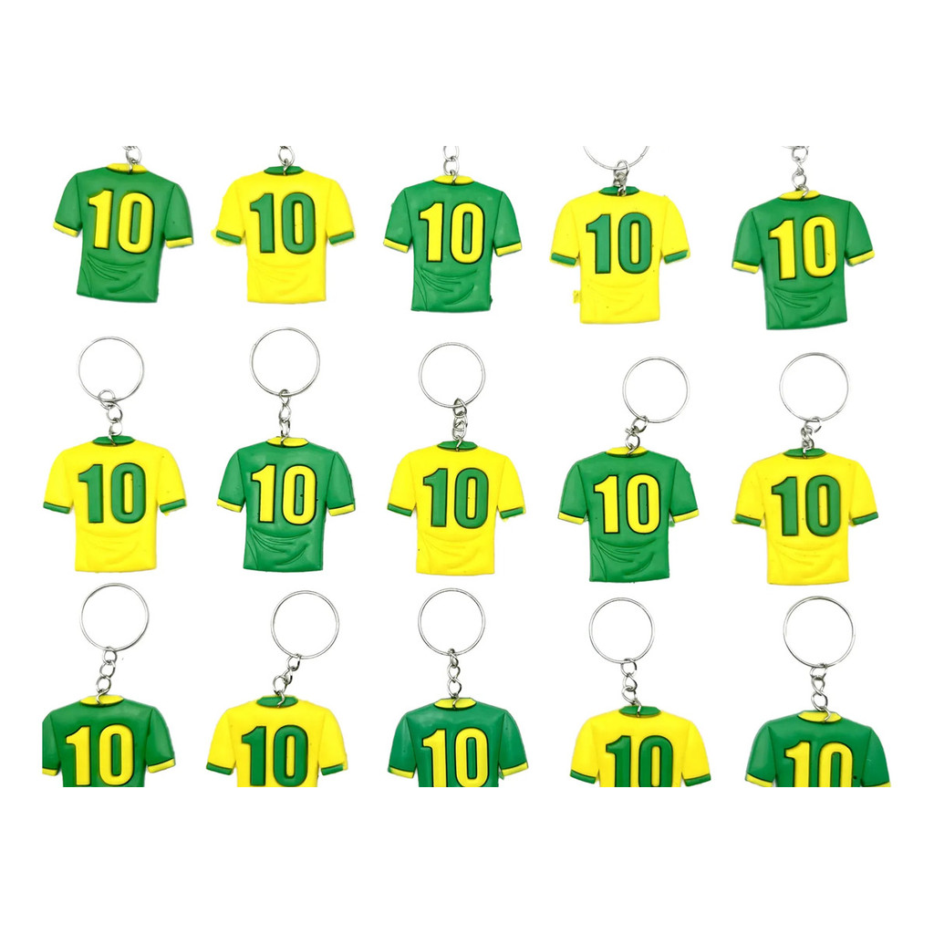 Lembrancinha Camisa 10  Jogos Futebol  Chaveiro  10peças Emborrachadas Tema 