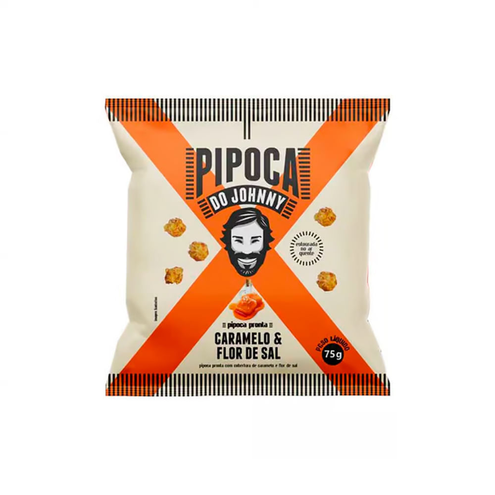 Pipoca Pronta do Johnny Sabor Caramelo e Flor de Sal 75g em Oferta na Shopee