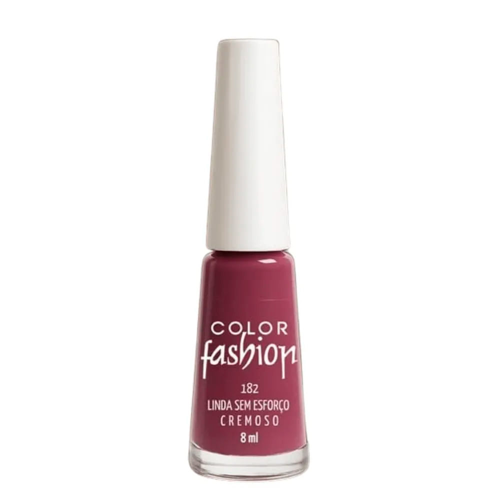 Esmalte Color Fashion Cremoso Cor 182 Linda Sem Esforço 8ml em Oferta na Shopee