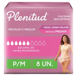 Roupa Íntima Plenitud Femme P/M - 8 Unidades em Oferta na Shopee