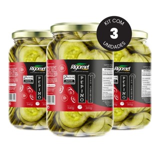 Kit 03 Pepino Sunomono em Conserva Rigomel em Oferta na Shopee