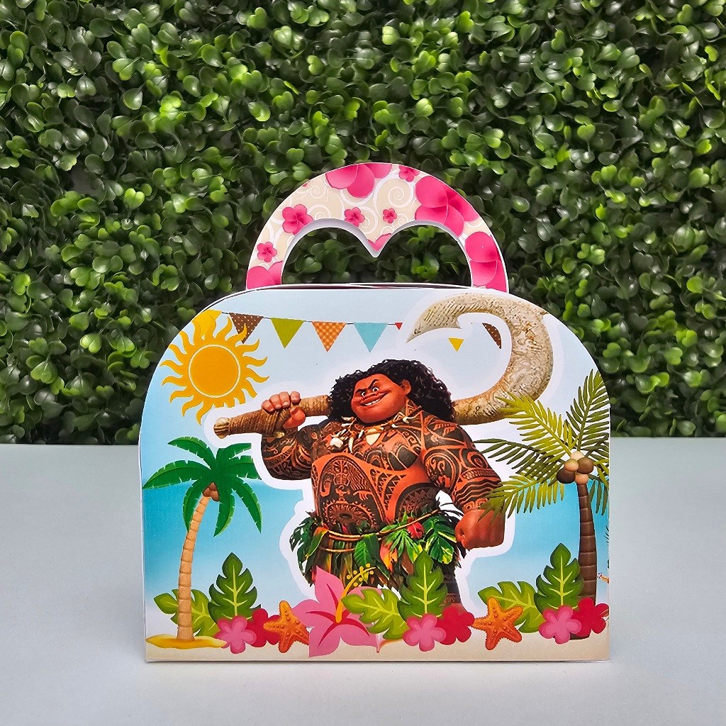 Caixa Maletinha MOANA ADULTA - Personalizados - Festa infantil - Aniversário - Lembrancinha