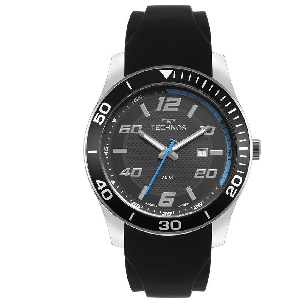 Relógio Technos Masculino Racer pulseira preta - 2115TWD/2P