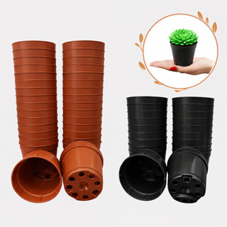 Kit 100, 250, 500 vaso para plantas na cor Marrom Preto pote 6 Cactos Suculentas Terracota em Oferta na Shopee