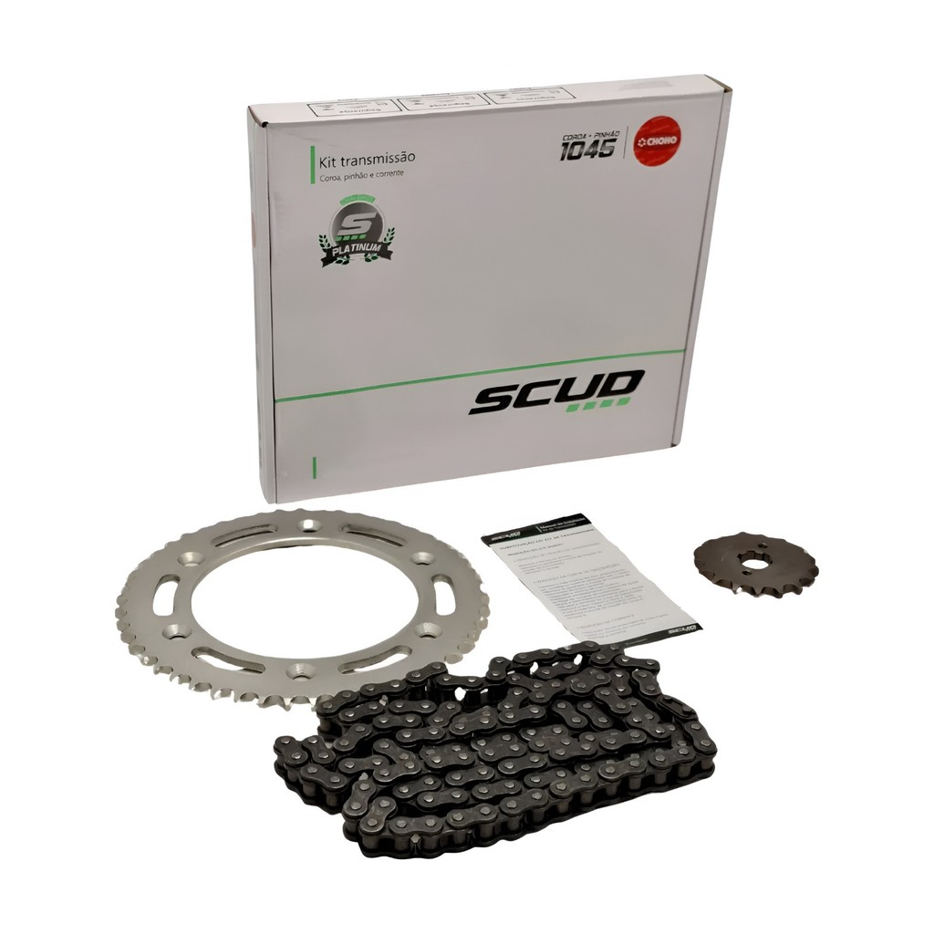 Kit Transmissão Relação Bros 150 2003 A 2015 S/ Retentor Scud em Oferta na Shopee