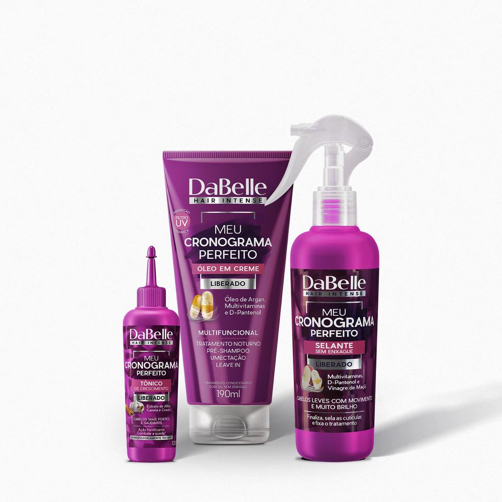 Kit DaBelle Hair Intense Meu Cronograma Perfeito Estrelas (3 produtos) em Oferta na Shopee