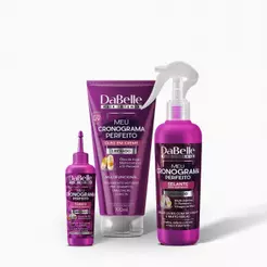Kit Crescimento Meu Cronograma Perfeito Dabelle Hair - 3 Produtos