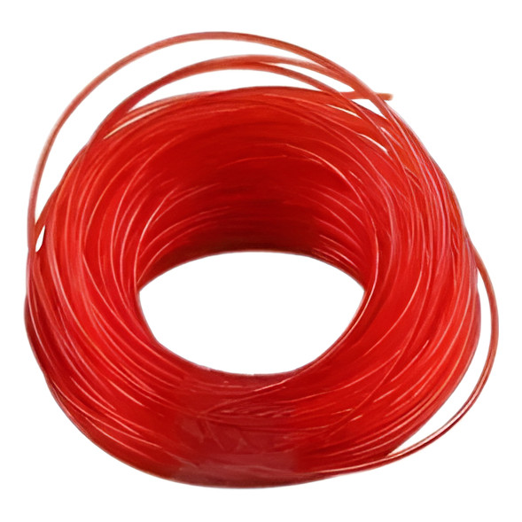 Fio de Corte Nylon 2,4mm Redondo Vermelho Para roçadeira Cortar Grama 15 metros Trapp