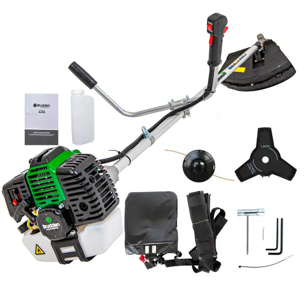 Roçadeira lateral a gasolina 1,7 hp 42,7 cc 2 tempos - K430 Brudden em Oferta na Shopee