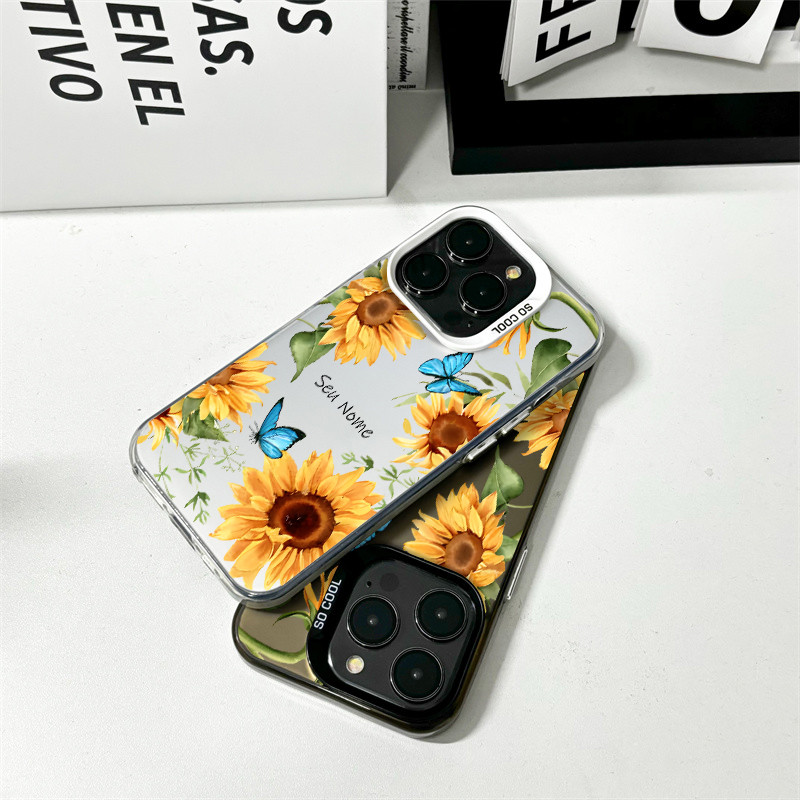 Capinha Capa Personalizado flores Para Samsung S20 S21 FE S22 S23 S24 S25 Case