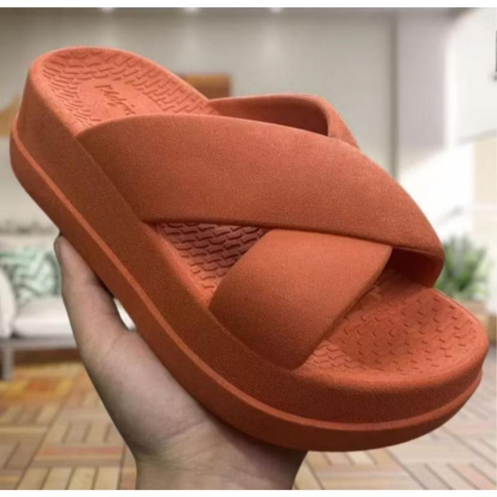 Chinelo Flat Puff Plataforma Nuvem Confortável Macio Blogueira