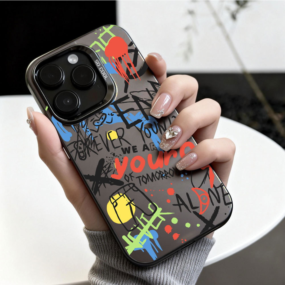 Capinha iPhone Capa iPhone Capinhas diferentes Capinha Grafite Para 17 16 15 14 13 12 11 Xr Xs Pro Pro Max