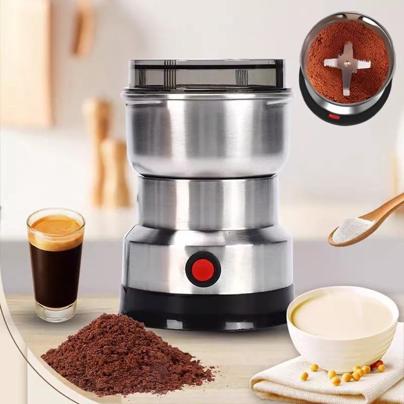 Moedor De Café 110v Elétrico Grãos Aço Inox 4 Lâminas Pronta Entrega Moedor Elétrico Multifuncional
