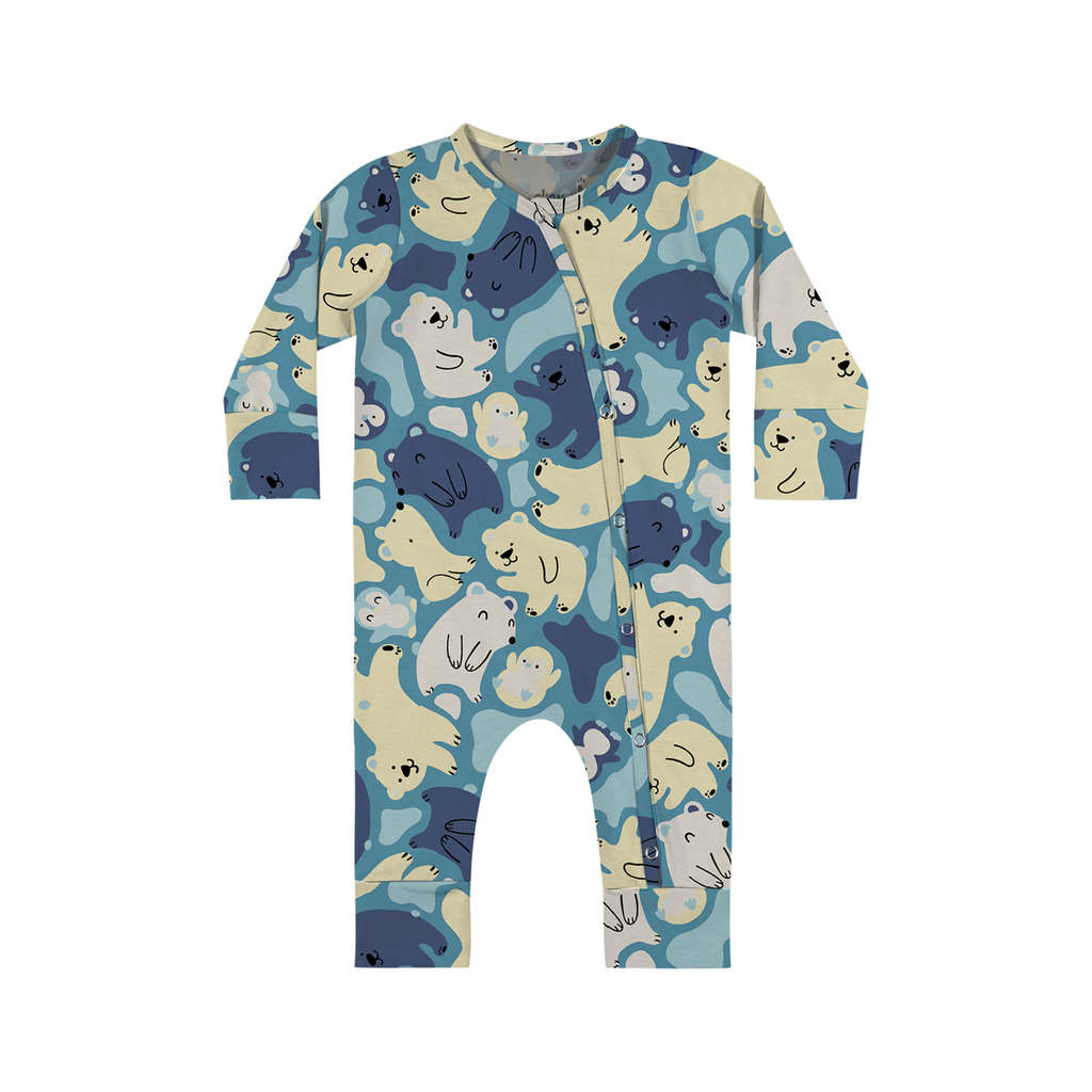 Macacão Bebê Unissex Com Botões Elian Verde em Oferta na Shopee