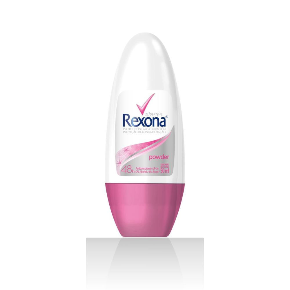 Desodorante Rexona Powder Women Roll-on Antitranspirante 48h 50ml em Oferta na Shopee