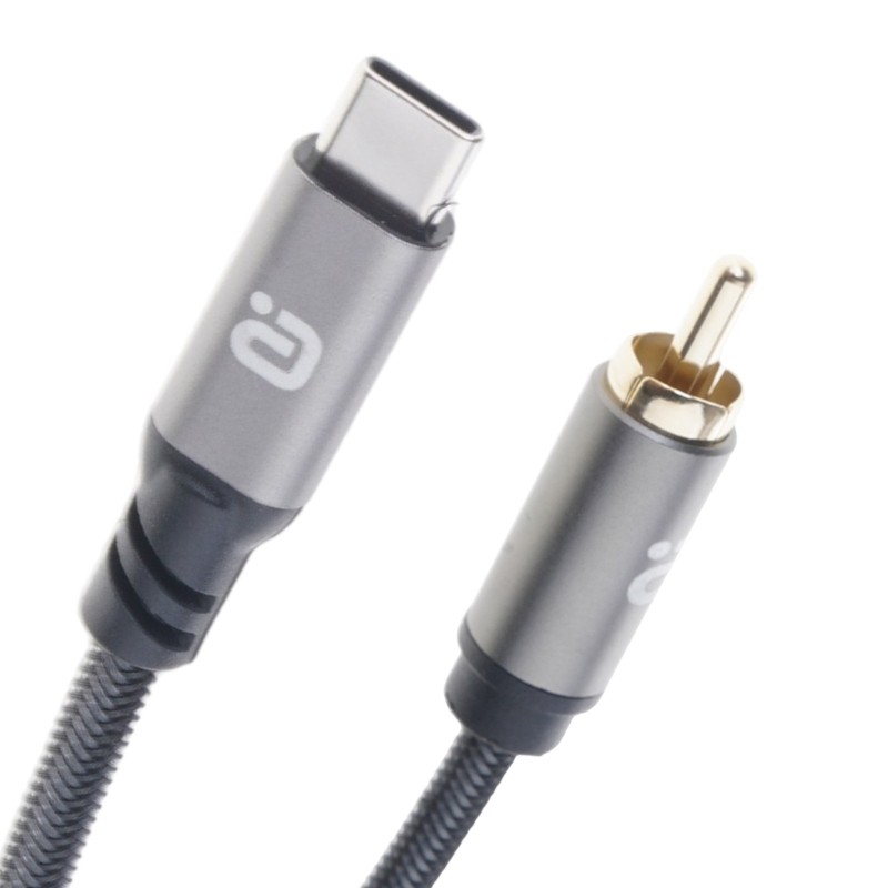 Ya * Nylon Trançado Tipo C Para SPDIF Coaxial Digital 1 Metro Dispositivos Home Theater