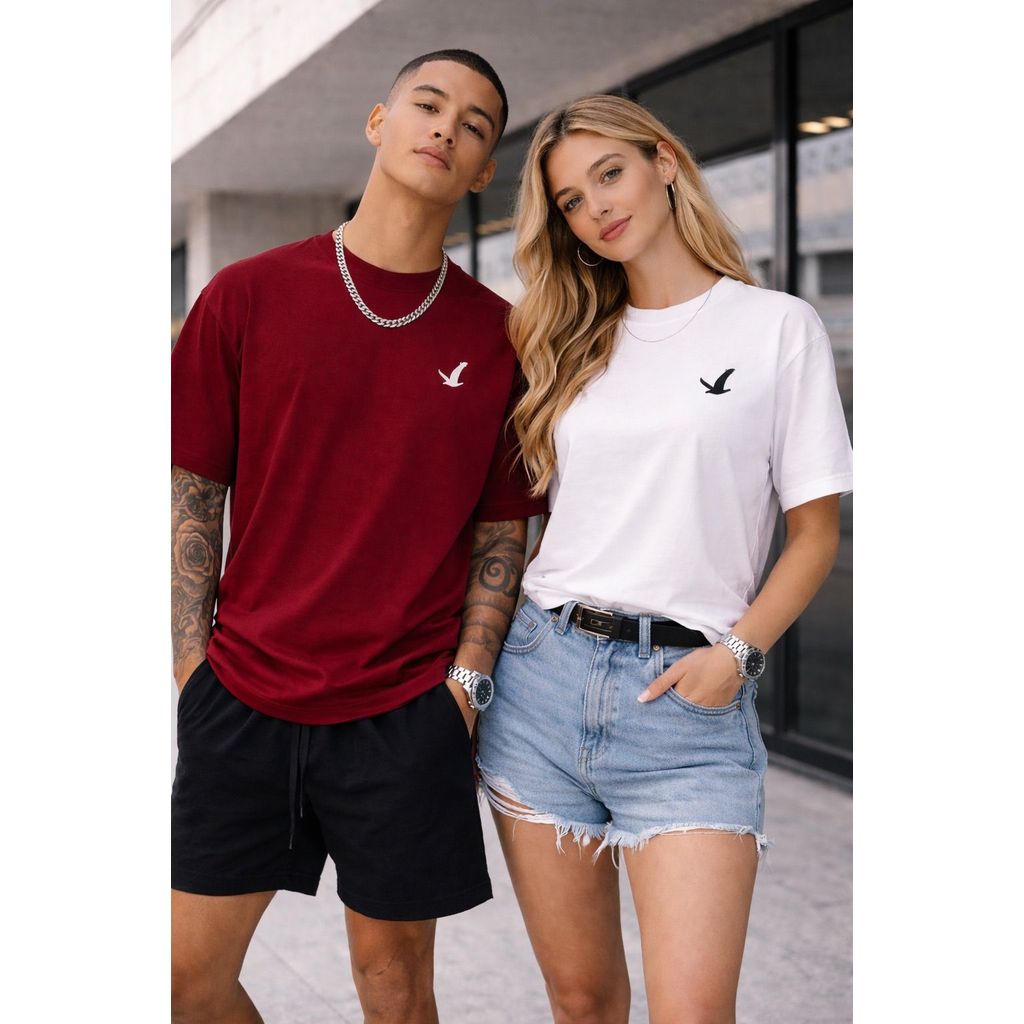 Kit 2 Camiseta Masculina de Aguia Camisa 100% Algodao tendencia basica