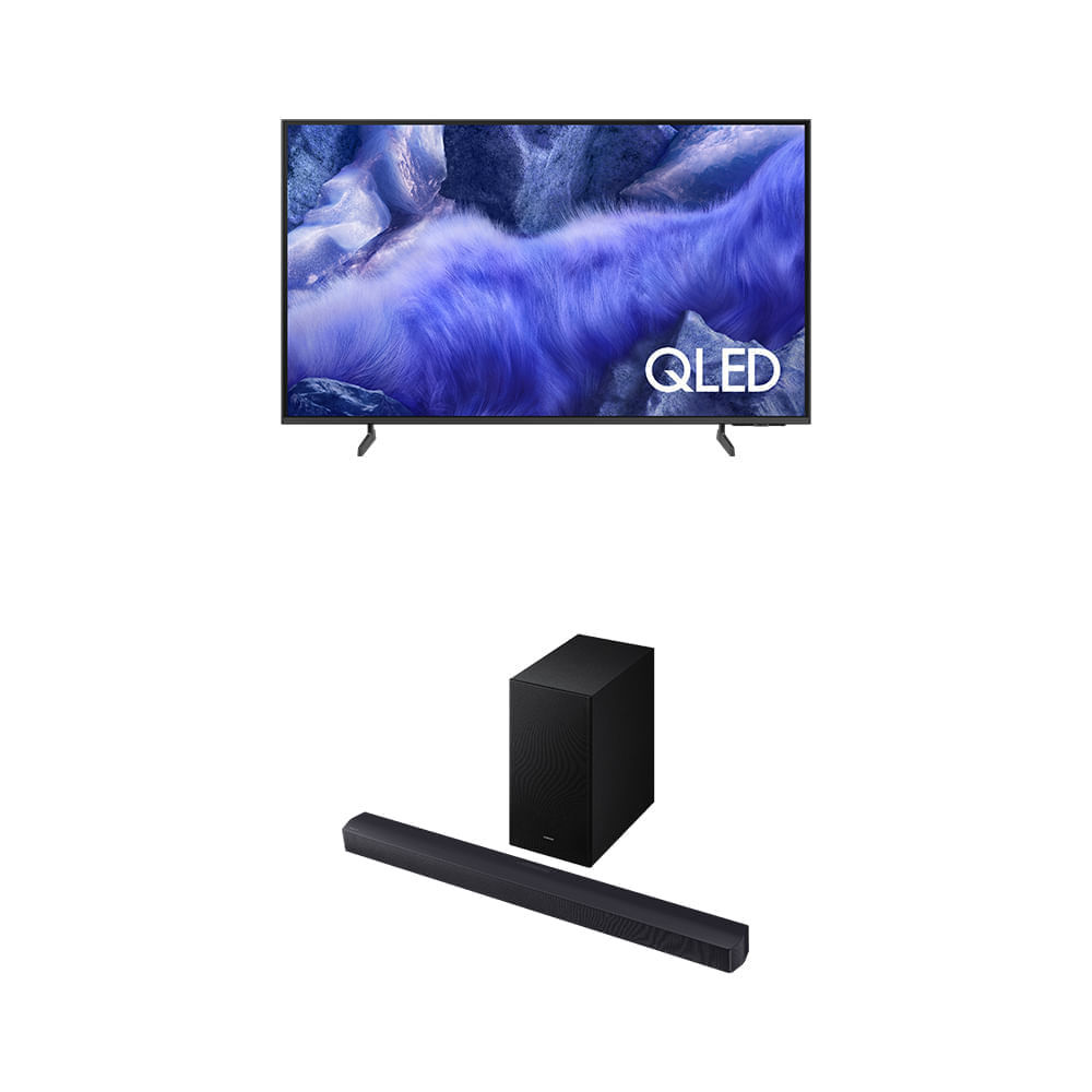Samsung Vision AI TV 50" QLED 4K QEF1 + Soundbar HW-B450F em Oferta na Shopee