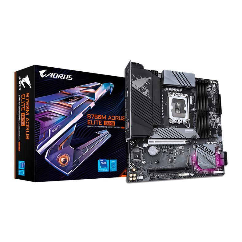 Placa Mae Gigabyte B760M Aorus Elite, DDR5, LGA1700, M-ATX, Chipset Intel B760, B760M-A-ELITE-GEN5 (Pichau Oficial)