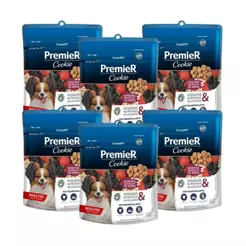 Kit 6 Cookies Premier Cão Raça Peq Frutas Vermelha/Aveia 50g