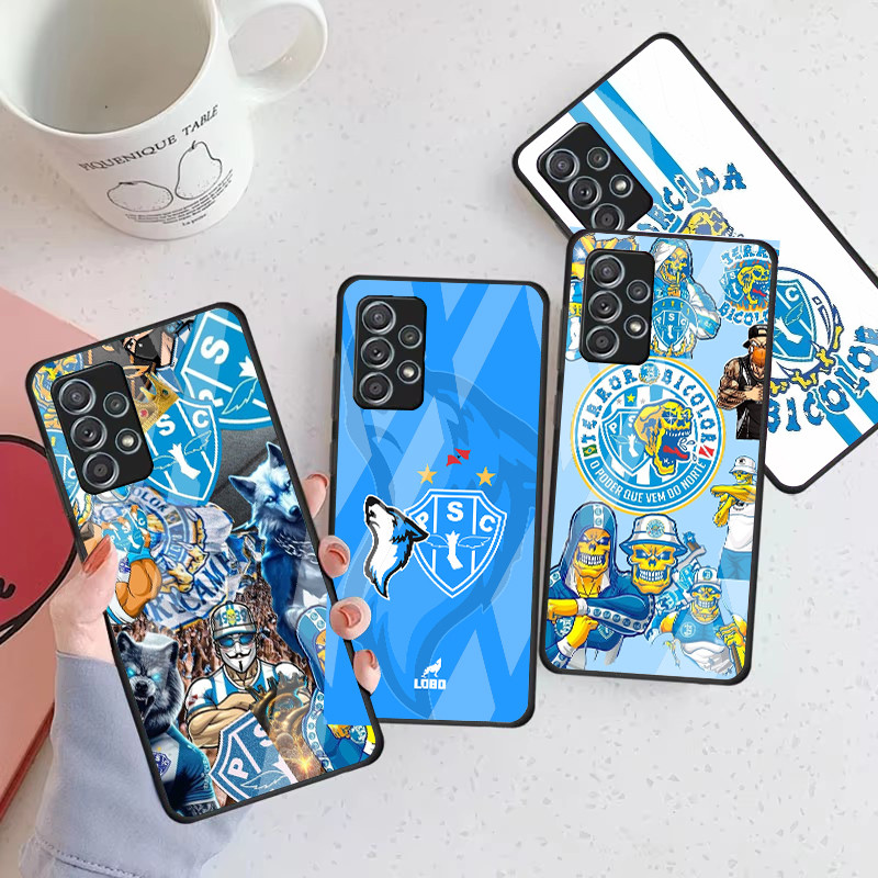 Paysandu fc 04 Capa De Telefone De Vidro Para Samsung Galaxy A16 A15 A25 A35 A55 A53 A54 A34 A14 A32 A52 4G 5G A56 A54
