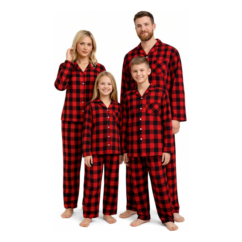 Pijama Longo Americano Adulto Com Botões Comprido Frio