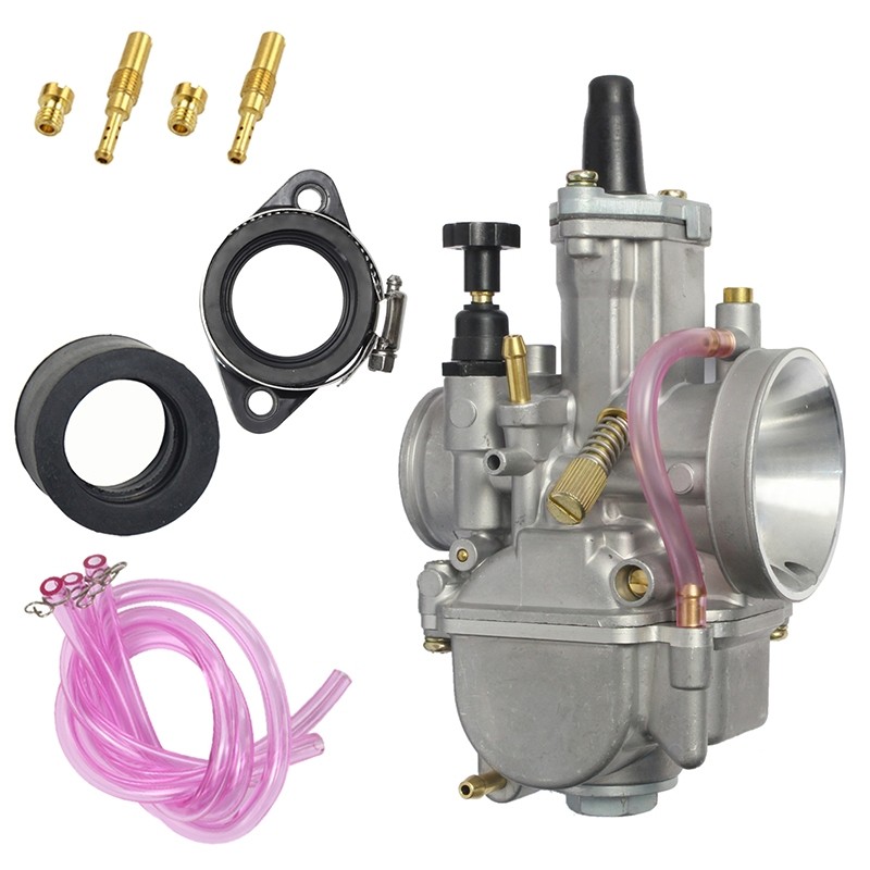 Carburador Koso Pwk Guilhotina Competição  Powerjet 28/30/32/34mm Cabo Biz100 Biz125 Xt225 Ttr230 Cg150 Cg125 em Oferta na Shopee