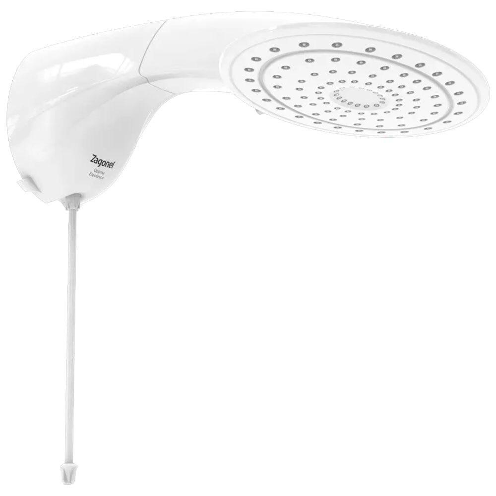 Chuveiro Eletrônico Zagonel Optima, 5500 Watts, Branco, 110 Volts