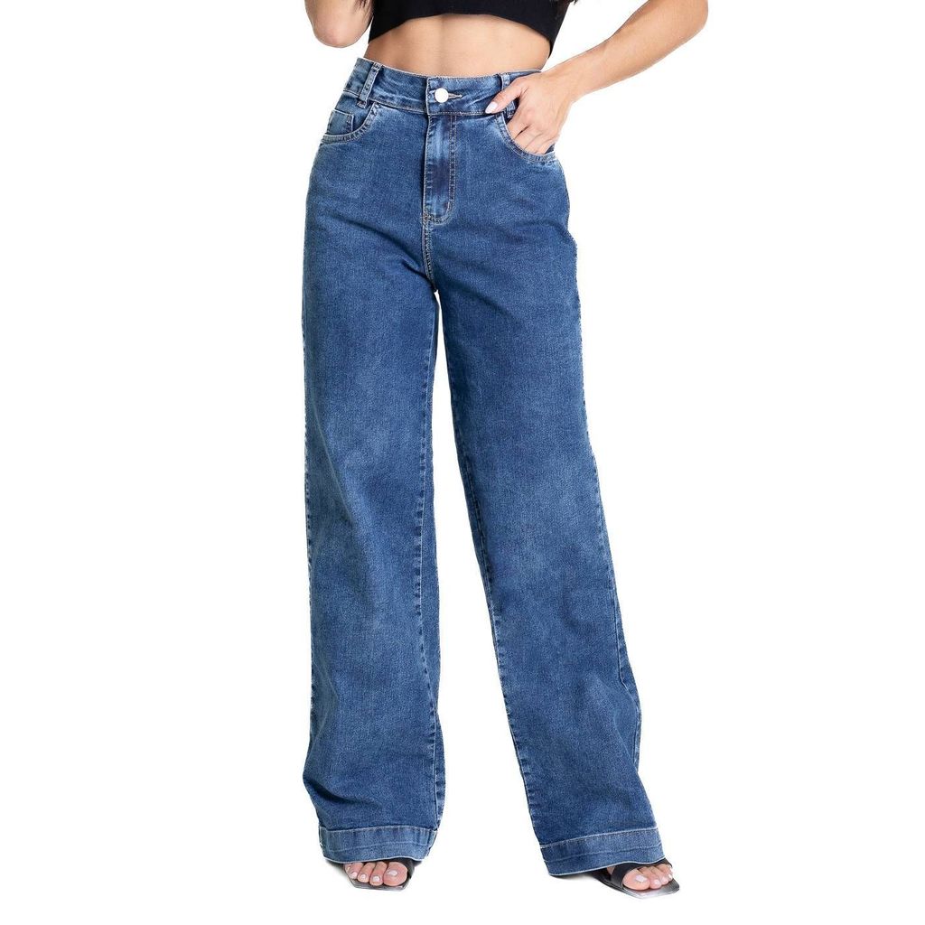 Calça Jeans Sawary Wide Leg - 281344