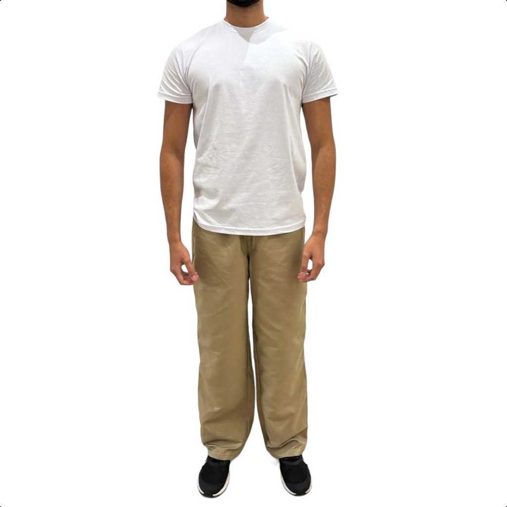 Kit 2 peças 1 Calça Tactel e 1 Camiseta Branca CDP