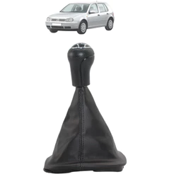 Coifa Câmbio Com Manopla Golf Audi A3 97 A 07 Preto Cromado