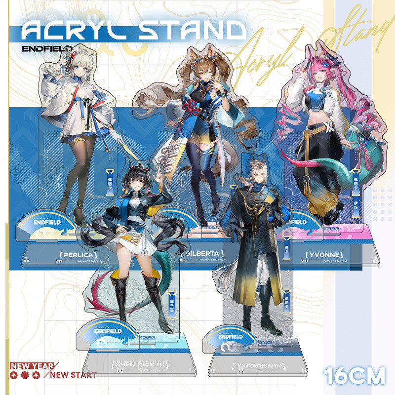 Figura De Anime Arknights Endfield Chen Qianyu Helsin‌ Figuras De Brinquedo Mulher Dos Desenhos Animados Suporte De Ação
